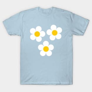 Big White Daisy Flowers T-Shirt
